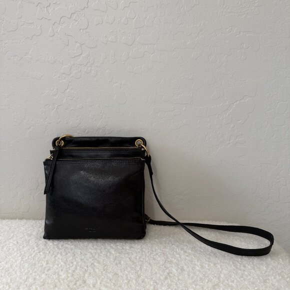 Margot New York Leather Crossbody "Allie" BLACK - Picture 4 of 15
